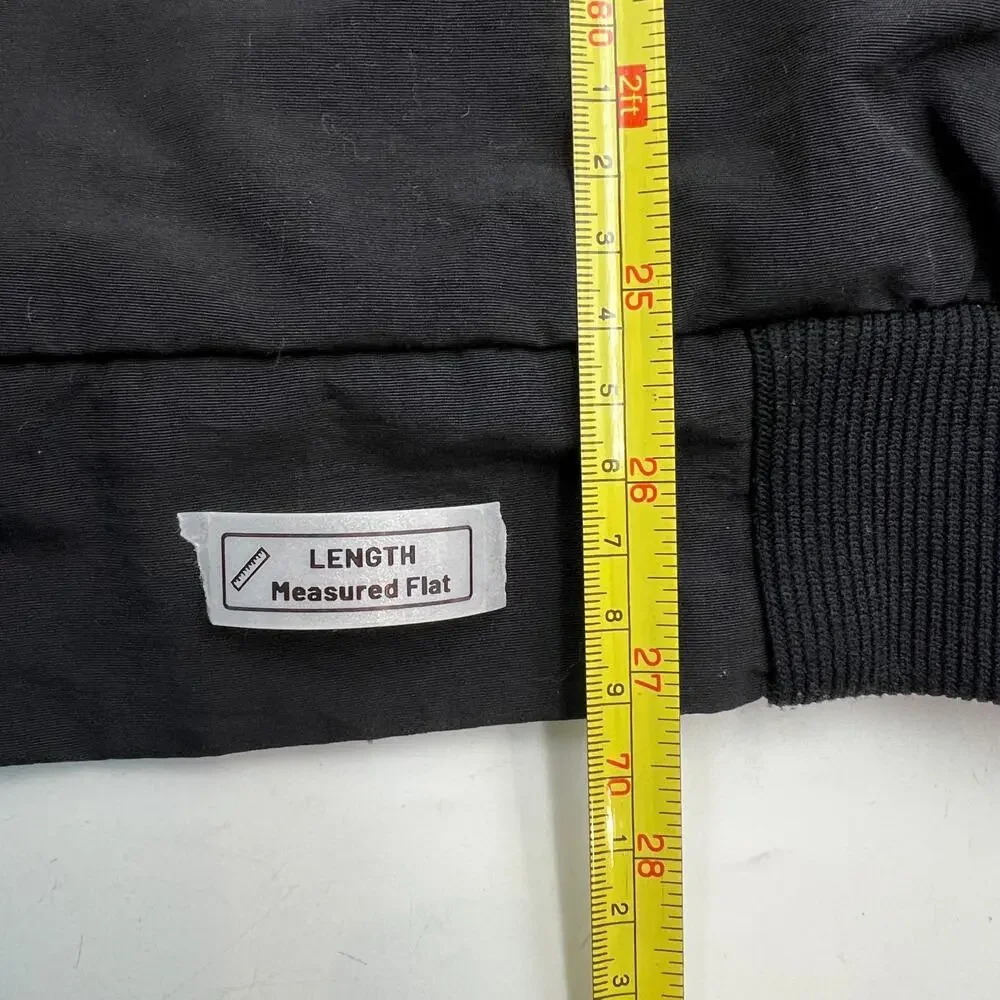 Vintage J. Crew Windbreaker Jacket Navy Blue Fleece Lined